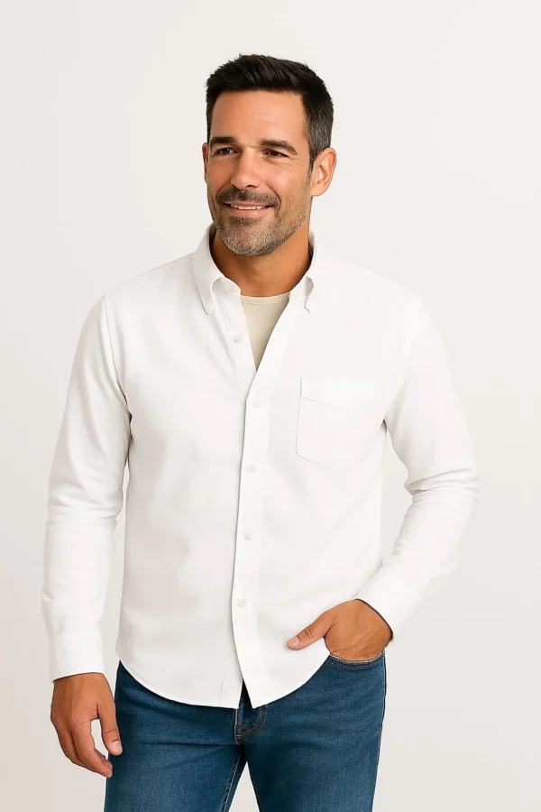 Camisa Cotele Blanca