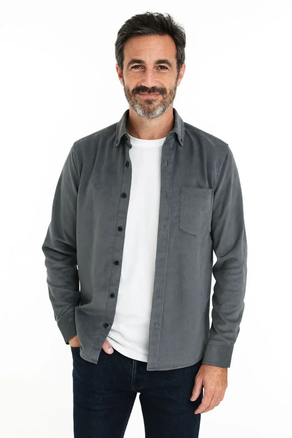 Camisa Cotele Gris