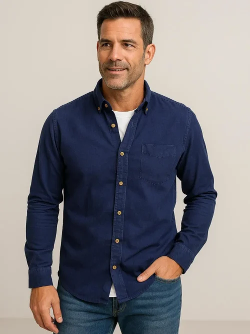 Camisa Cotele Pima azul