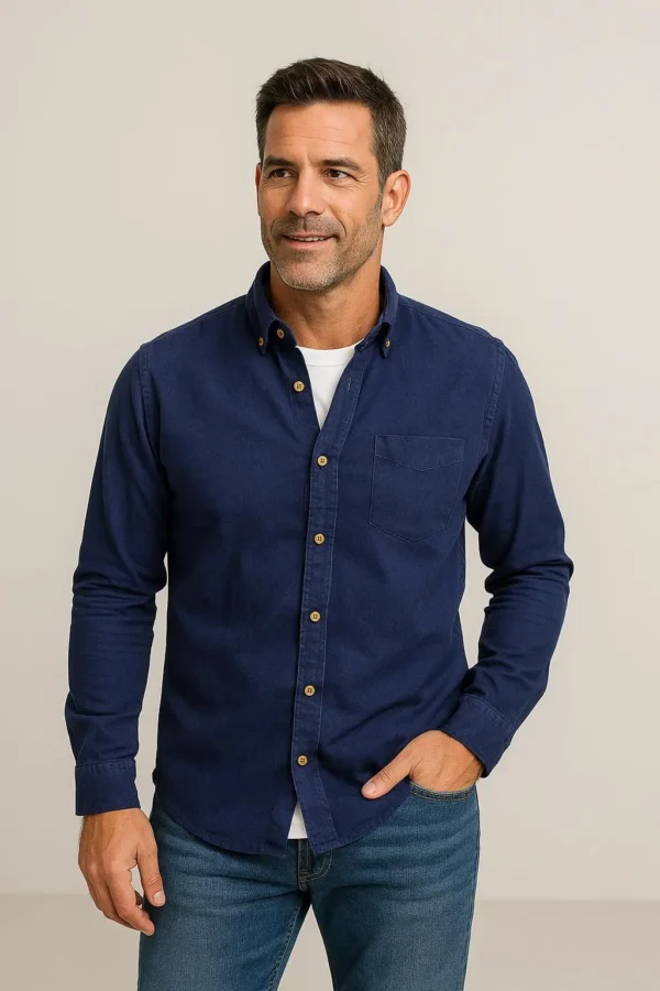 Camisa Cotele Pima azul