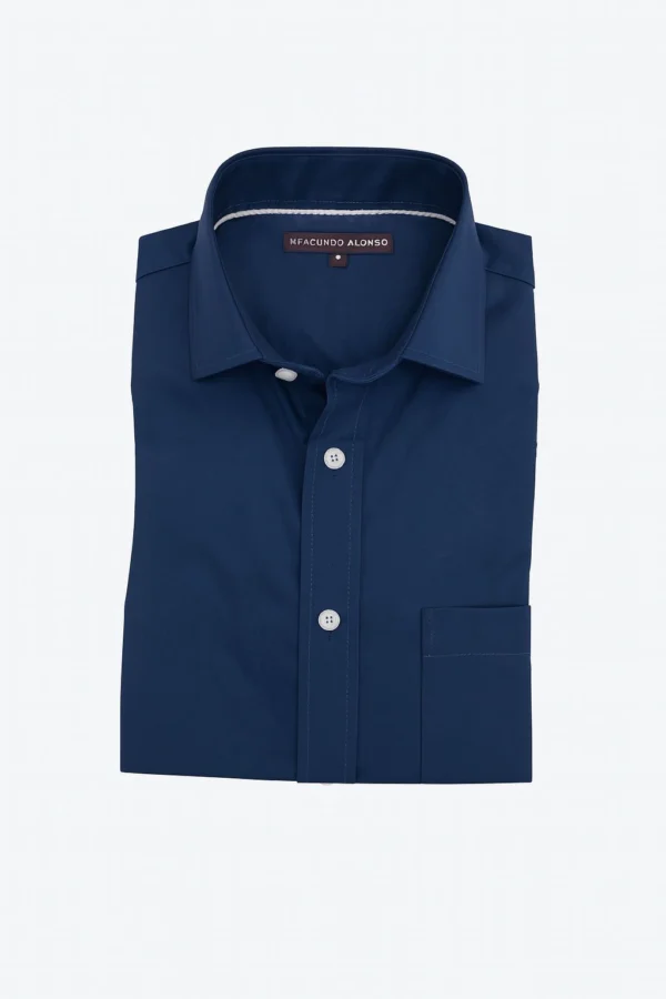 Camisa Popelin Azul