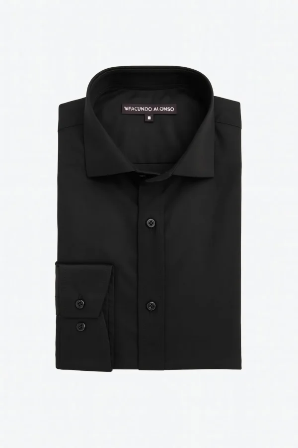 Camisa Popelin Negra