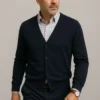 Cardigan Office Azul Marino