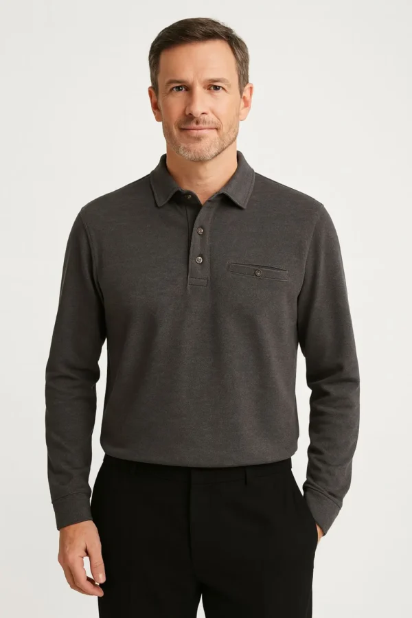 Polera Pique Gris Marengo