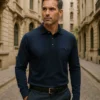 Polera Pique Pima ML aul marino