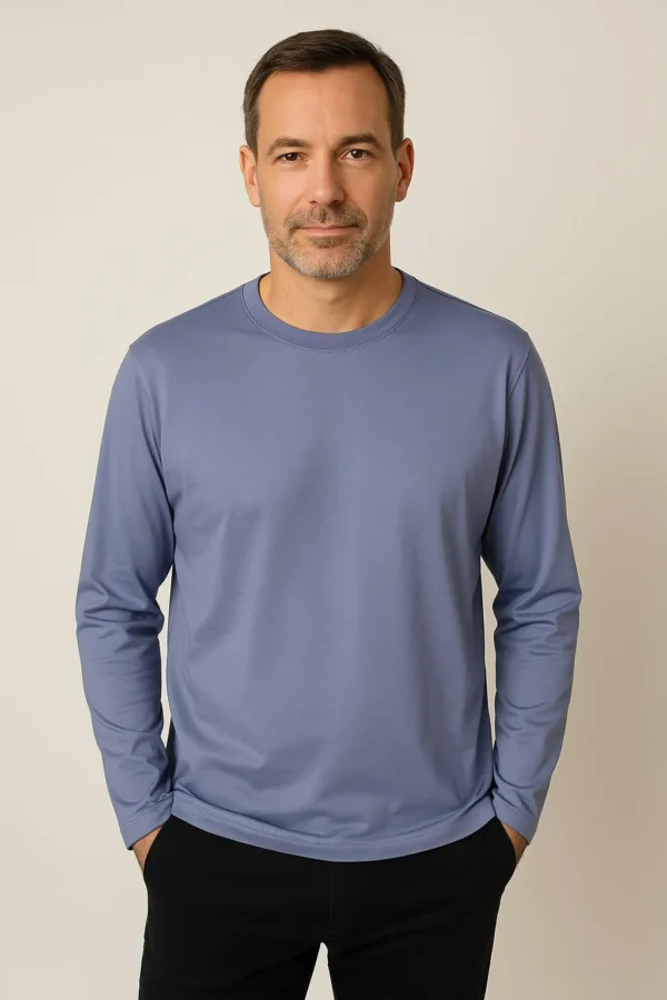 Polera Polo Pima ML Denin